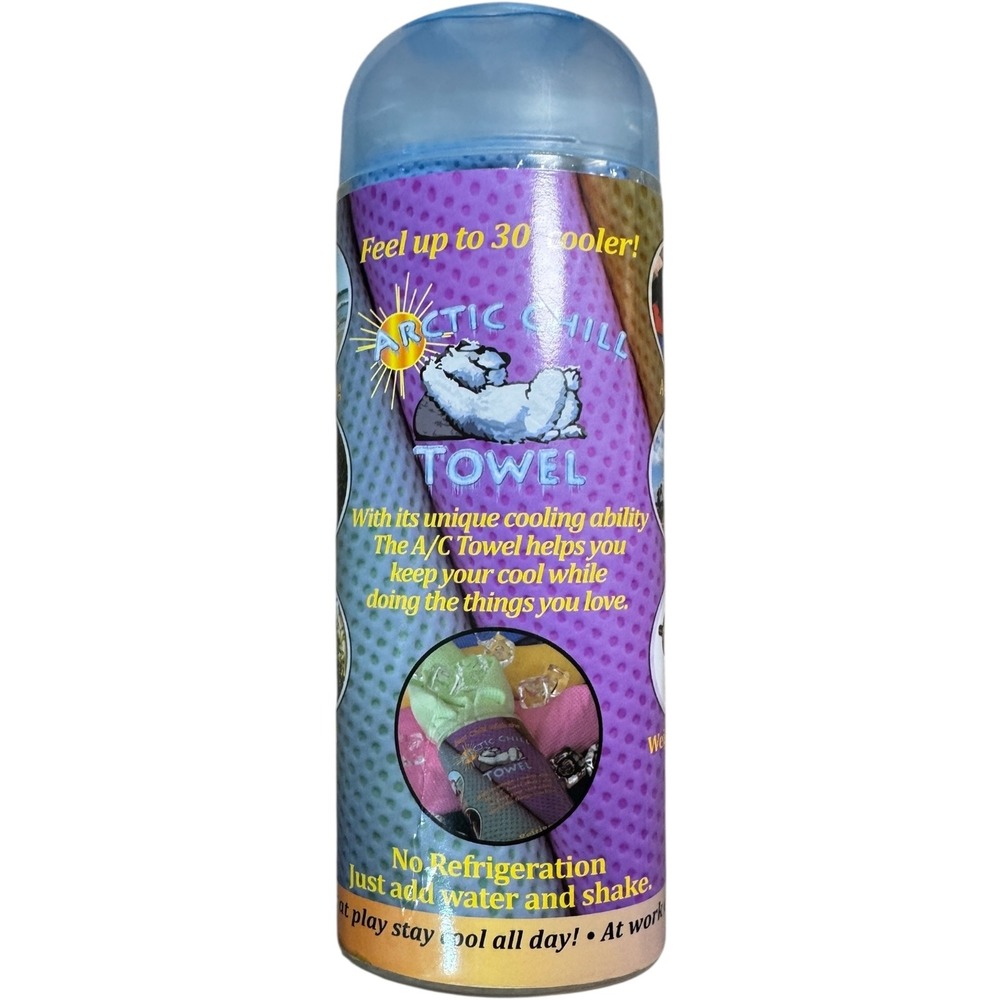 Arctic Chill Cooling Towel Just Add‎ Water Shake Play Stay Cool All Day Unopened
